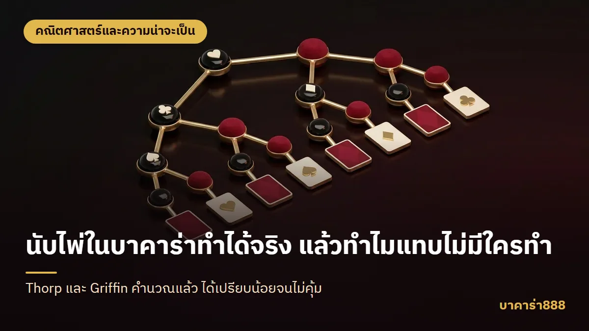 ภาพประกอบบทความ นับไพ่ในบาคาร่าทำได้จริง แล้วทำไมแทบไม่มีใครทำ