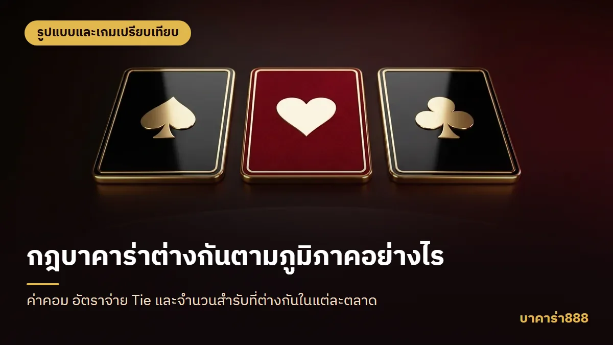 ภาพประกอบบทความ กฎบาคาร่าต่างกันตามภูมิภาคอย่างไร