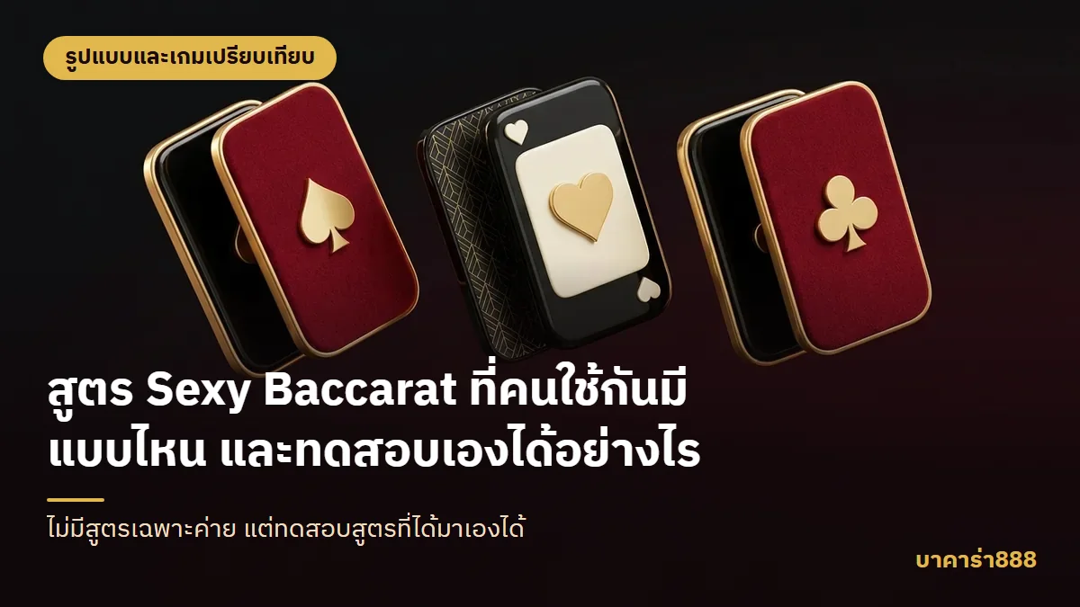 ภาพประกอบบทความ สูตร Sexy Baccarat ที่คนใช้กันมีแบบไหน และทดสอบเองได้อย่างไร